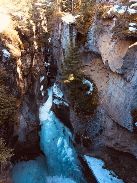 Jasper Nemzeti Park Tökéletes Kék Égbolttal — Stock Fotó