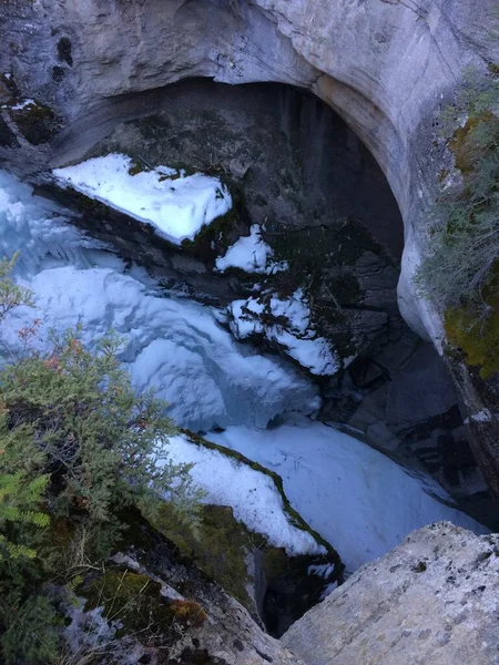 Parque Nacional Jasper Com Céu Azul Perfeito — Fotografia de Stock