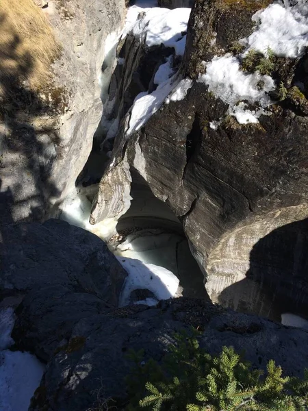 Jasper Nemzeti Park Tökéletes Kék Égbolttal — Stock Fotó