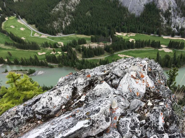 Banff Mount Rundle Rücken Inmitten Spektakulärer Landschaft — Stockfoto