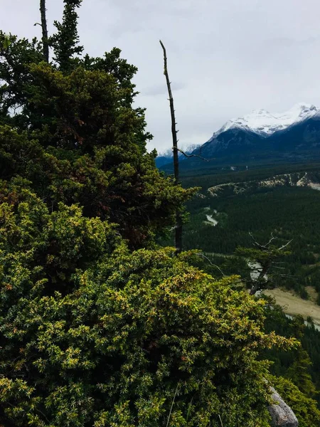 Banff Mount Rundle Espinha Meio Paisagens Espetaculares — Fotografia de Stock