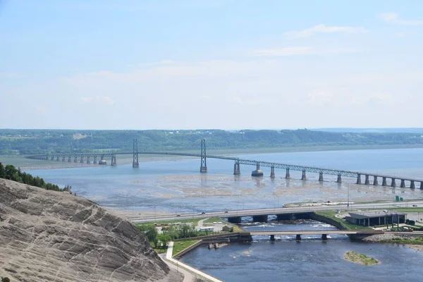 Водоспад Монморансі Півдні Квебеку — стокове фото