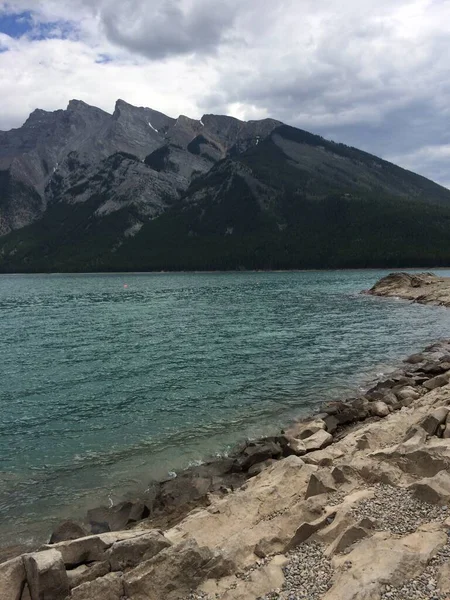 Minnewanka Hurok Banfftól Északra — Stock Fotó