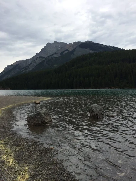 Boucle Lac Minnewanka Nord Banff — Photo