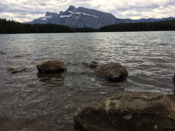 Minnewanka Loop Ten Noorden Van Banff — Stockfoto