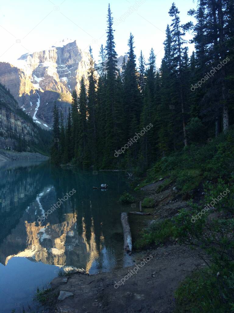 Lake Moraine area in Banff National Park 