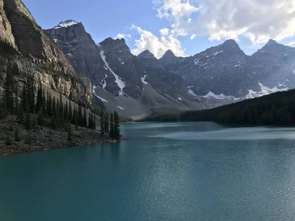 Vista Panorâmica Belo Lago Moraine — Fotografia de Stock