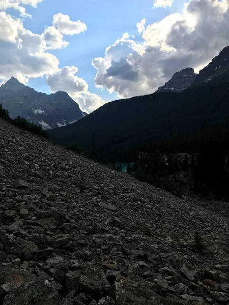 Vista Panorâmica Belo Lago Moraine — Fotografia de Stock