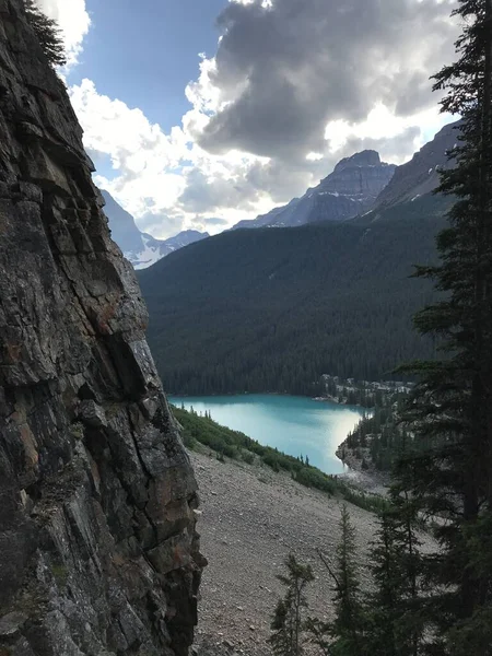 Vista Panorâmica Belo Lago Moraine — Fotografia de Stock