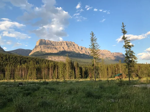 Castle Mountain Summer Sunset — Stock Photo, Image