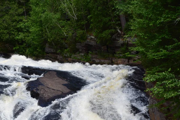 Waterfall Calvaire Regional Park Quebec — Stockfoto