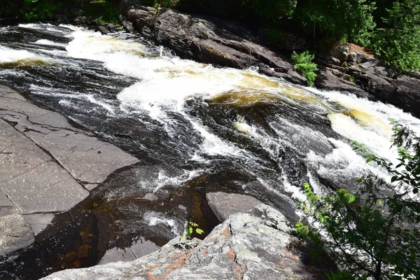 Cachoeira Parque Regional Calvaire Quebec — Fotografia de Stock