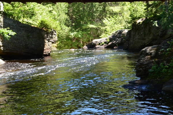 Waterfall Calvaire Regional Park Quebec — Stock Photo, Image