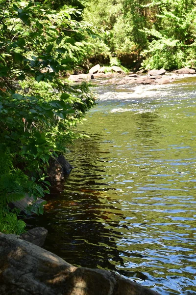 Cachoeira Parque Regional Calvaire Quebec — Fotografia de Stock