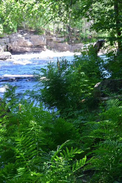 Waterfall Calvaire Regional Park Quebec — Stock Photo, Image