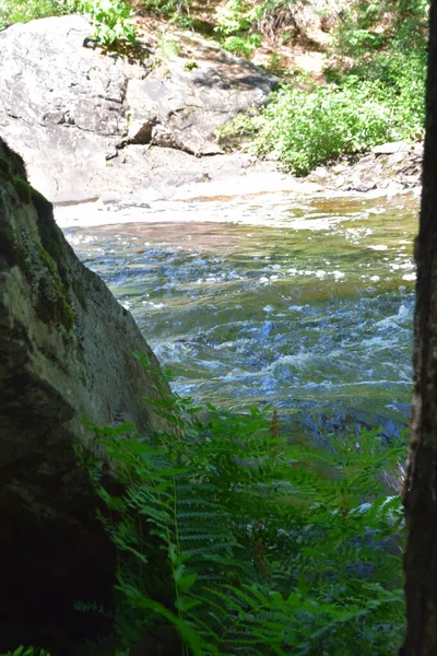 Cachoeira Parque Regional Calvaire Quebec — Fotografia de Stock