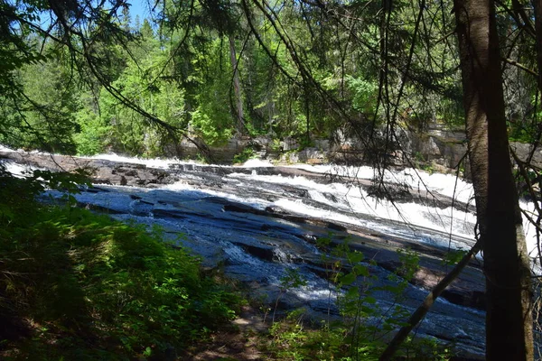 Waterfall Calvaire Regional Park Quebec — Stockfoto