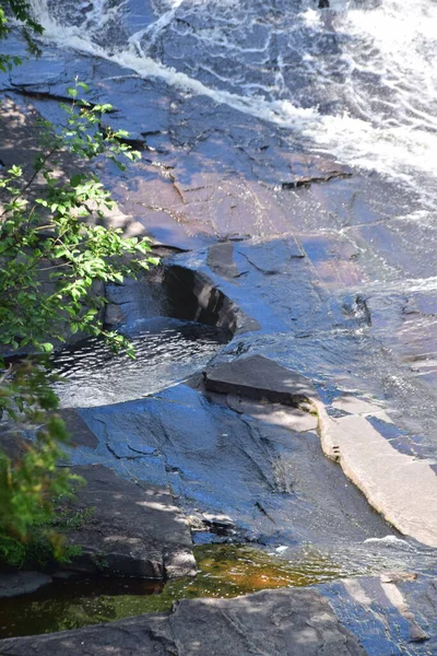 Waterfall Calvaire Regional Park Quebec — Stock Fotó