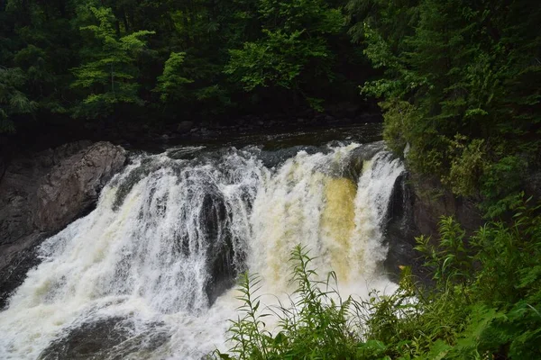 Chute Eau Ste Ursule Dans Sud Québec — Photo