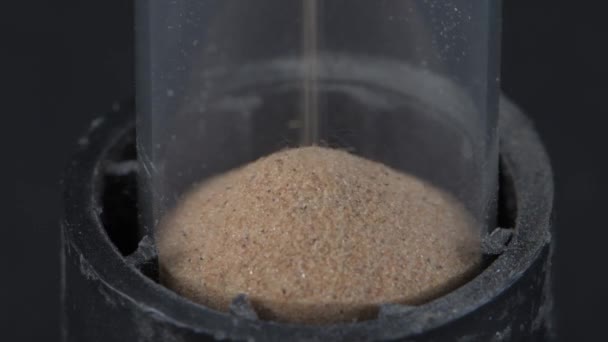 Sablier Verre Sable Est Versé Haut Bas Concept Mesure Temps — Video