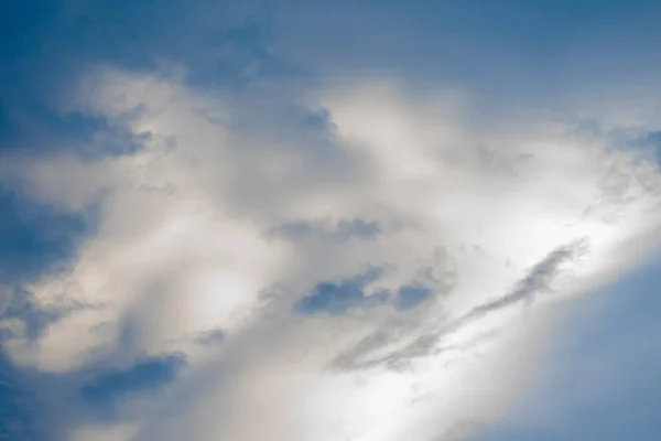 Nuvole Bianche Contro Cielo Blu Spazio Testo — Foto Stock