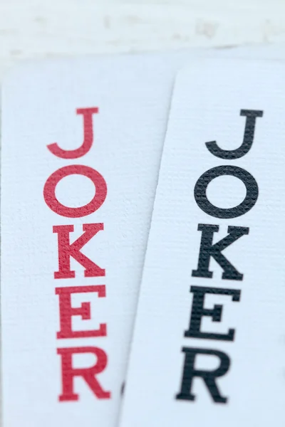 Karty do gry z jokerów — Zdjęcie stockowe
