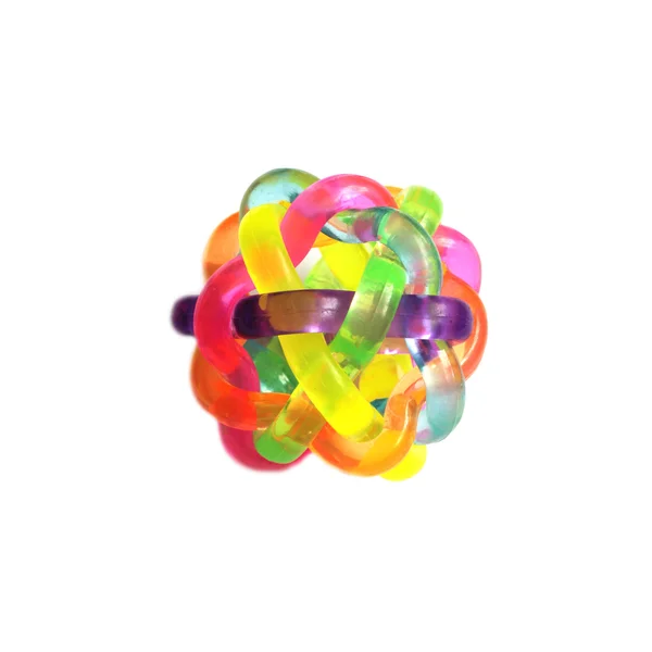 Rubber sensory ball of bright color — Stock Photo, Image