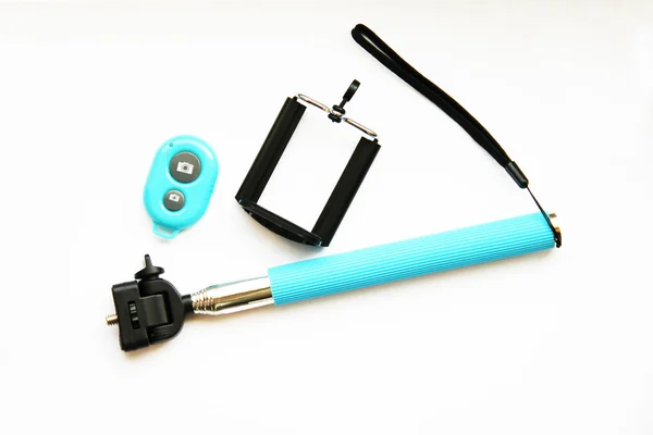 Selfie stick voor smartphone — Stockfoto