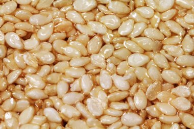 Tatlı şeker seasame üzerinden