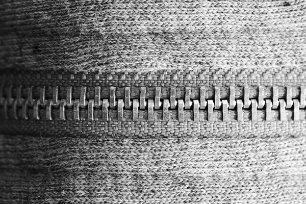 Zipper close up — Stock Photo, Image