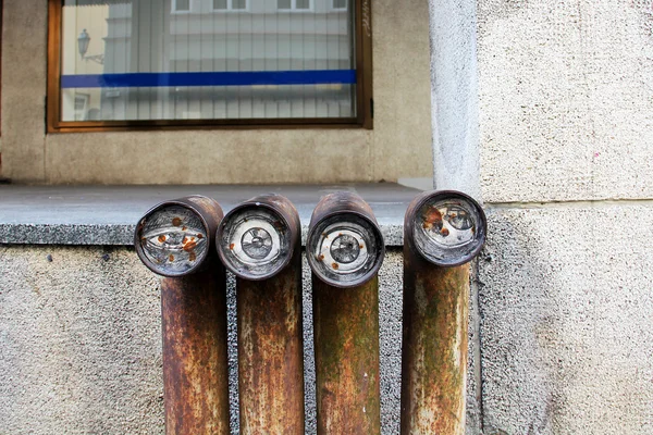 Arte de rua em vilnius — Fotografia de Stock