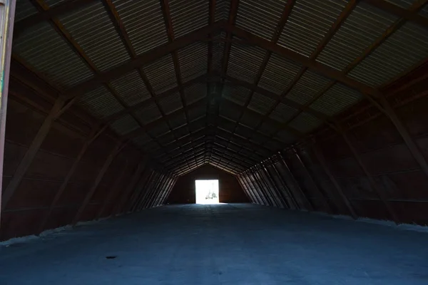 Iron warehouse for storing wheat.