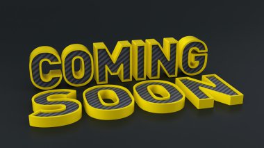 Coming Soon text clipart