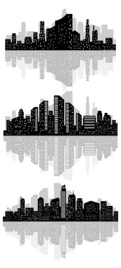 Abstract city silhouette