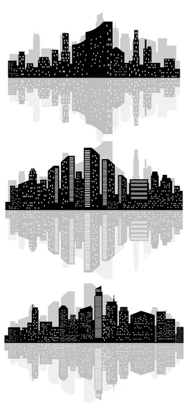 Silueta de ciudad abstracta — Vector de stock