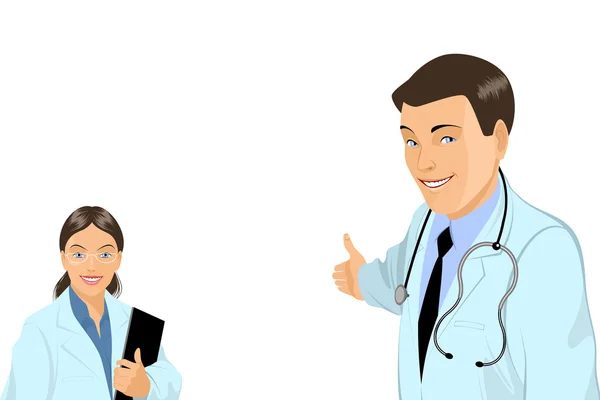 Tablet ile nazik doktor