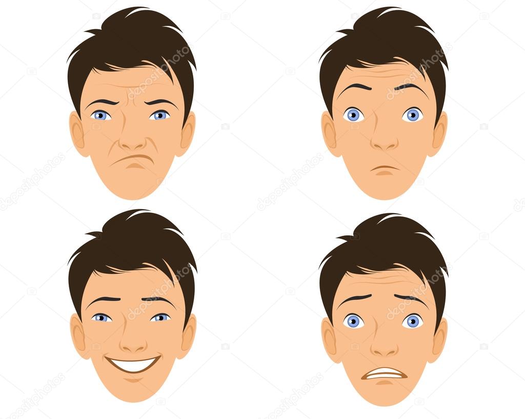 Four human faces