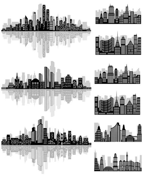 Abstract city silhouette