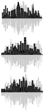 Abstract city silhouette
