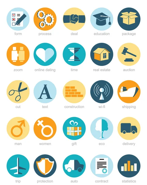 Conjunto de iconos web — Vector de stock