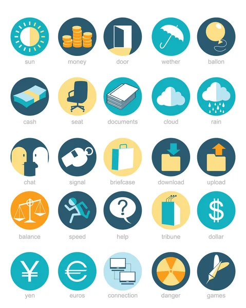 Conjunto de iconos web — Vector de stock