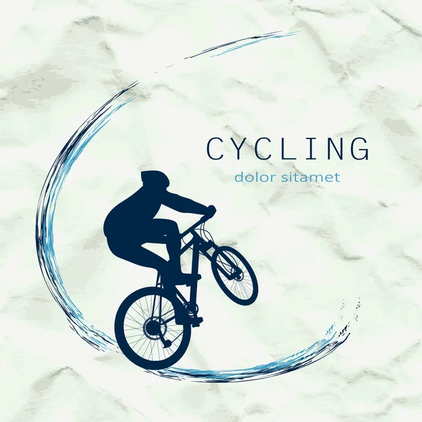 Cycliste — Image vectorielle