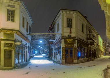 Osmanlı döneminden kalma tarihi ahşap evler. Safranbolu, Karabuk.Hindi.