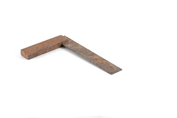 Aracı - beyaz arka plan üzerinde yalıtılmış bağbozumu metal Meydanı