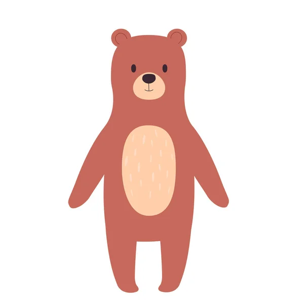 Vector Cute Bear Vector Illustration Flat Style Decorating Baby Room — Stockový vektor