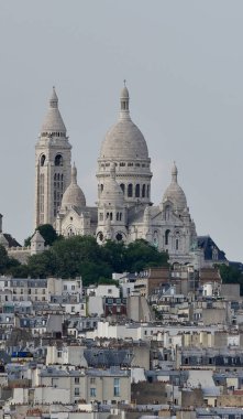 Kutsal Kalp Bazilikası (Sacre Cur Bazilikası). Montmartre, Paris, Fransa