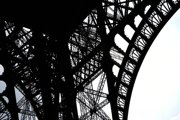 Sconvolgimento Della Torre Eiffel Parigi — Foto Stock