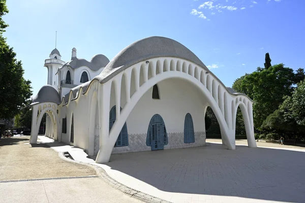 Masia Freixa Edifício Modernista Localizado Parque Sant Jordi Terrassa Pelo — Fotografia de Stock