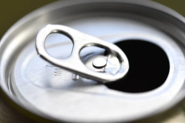 Closeup Open Soda Can Tin — Φωτογραφία Αρχείου