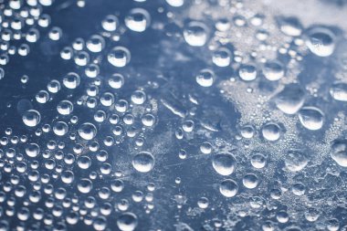 Su damlalarının makroyu kapat, arkaplan ve kopyalama alanı